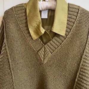 Cabi Sweater and Blouse, Medium, Olive